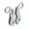 View from both sides H370d Derailleur Hanger for Bergamont H370d Alloy Rear Derailleur Hanger. Assembly from outside with screw set, no threading in frame and hangerCompatible with models of following brands (not