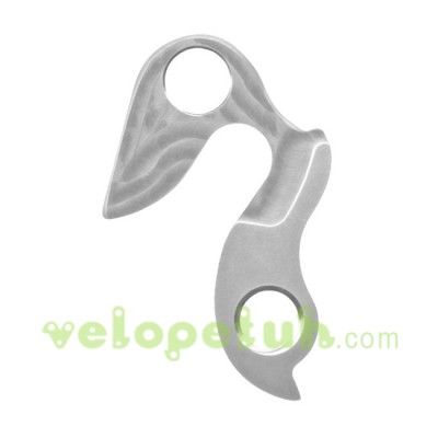 H47d: Сменный крюк аналог Pilo D599 Louis Garneau RP-RD029 Vitus Hanger 32, Серьга на раму велосипеда, Фрезерованный держатель задней перекидки