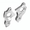View from both sides H809d Derailleur Hanger for Author bikes (No. 52-0178) H809d Rear Derailleur Hanger Thru-Axle for Author Trail FR DH bike frames. For use with Standard mount Rear Derailleurs only. Made with CNC