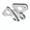 View from both sides H511d Derailleur Hanger for De Rosa, Orro bikes H511d Rear Derailleur Hanger for various De Rosa frame models. Assembly from inside with 2 screws, threading in frame.Compatible with models of