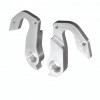 Вид с обеих сторон Велосипедный петух H161d для Haibike Sduro 2017 Велосипедный петух H161d, крюк для перекидки, серьга на дропаут – фрезерованный дюралюминиевый кронштейн, держатель заднего переключателя на раму