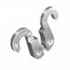 View from both sides H432d Derailleur Hanger for Pride, Avanti, Scrapper bikes H432d Alloy Rear Replacement Derailleur Hanger. Assembly from outside with 2 screws, threading in hanger.Compatible with models of following