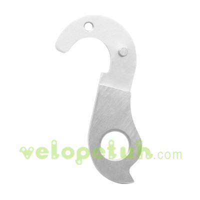 H465d: Фрезерованный кронштейн заднего переключателя, Петух велосипедный, Сменный крюк, Аналог Pilo D457