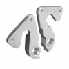 View from both sides H492d Derailleur Hanger for Sava electric bike H492d Alloy Replacement Rear Derailleur Hanger for Sava electric bike with QR chip system. Assembly from inside with 2 screws, threading in