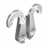 View from both sides H948d Derailleur Hanger for Lynskey Mekk Salsa bike frames Alloy Rear Derailleur Hanger, made with CNC technology. Lighter and more durable than the cast derailleur hanger. Assembly from outside with
