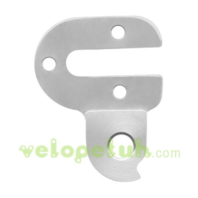 H364d: Серьга на раму велосипеда Atom Mister, Держатель заднего переключателя, Фрезерованный велопетух
