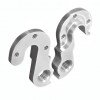 View from both sides H435d Derailleur Hanger #19 for Canyon Nerve 2013 bikes H435d Alloy Rear Replacement Derailleur Hanger. Assembly from inside with 3 screws, threading in hanger.Compatible with models of following
