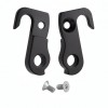 View from both sides H461 Derailleur Hanger for Monaco bikes H461 Alloy Rear Replacement Derailleur Hanger. Assembly from outside with 1 screws, threading in frame. Compatible with models of following brands (not