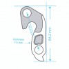 H57 Derailleur Hanger for Specialized (Part #9890-4236 long) Buy Specialized Derailleur Hanger 9890_4236 long, Fits Specialized Cycle Models 
